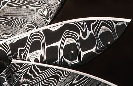 Hand-forged damascus